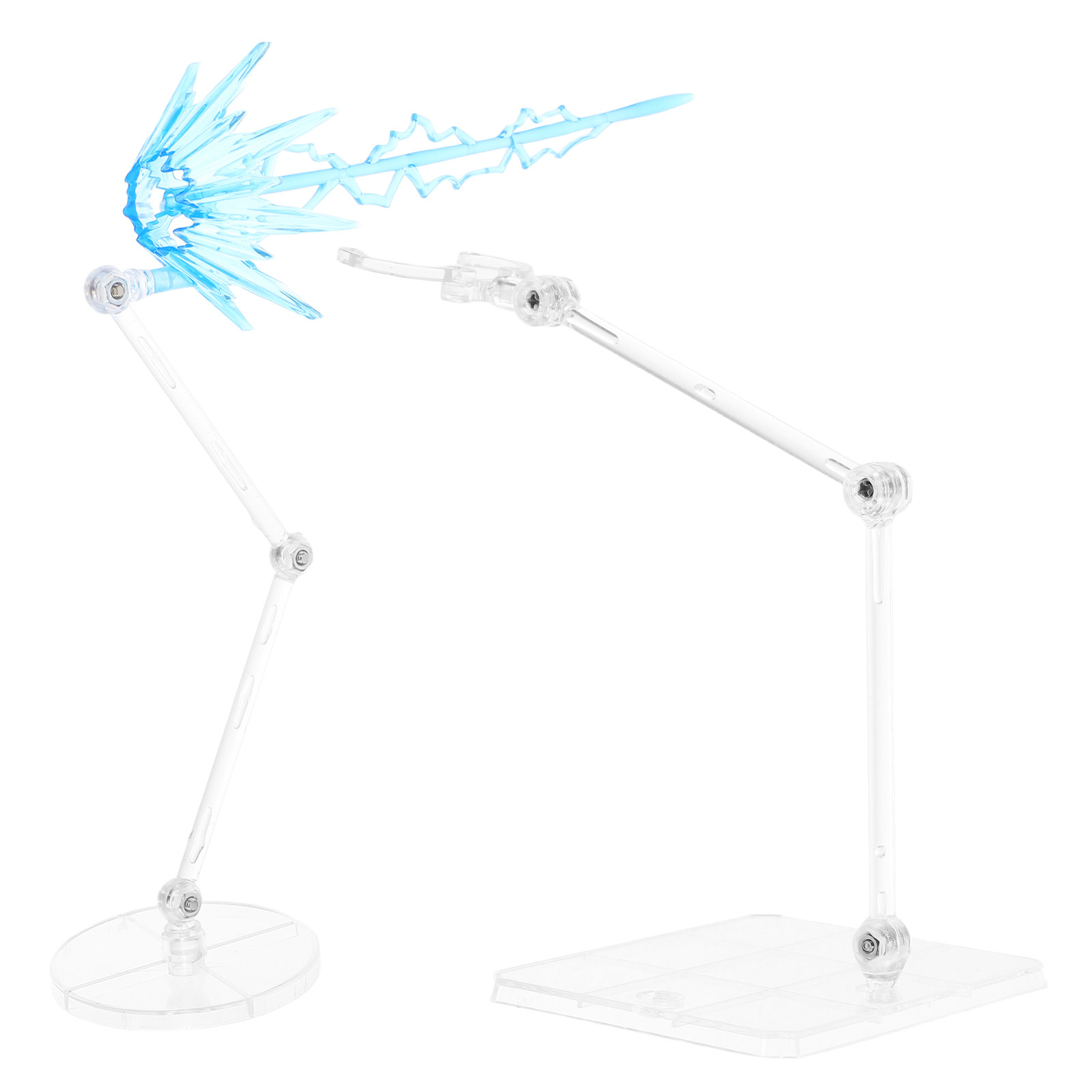Action Figure Stand - 1 ensemble de supports réglables transparents