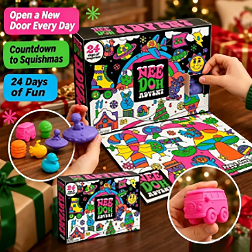 Mystery Box Blind Bag - 24 pièces, calendrier de l’Avent Nee‑Doh