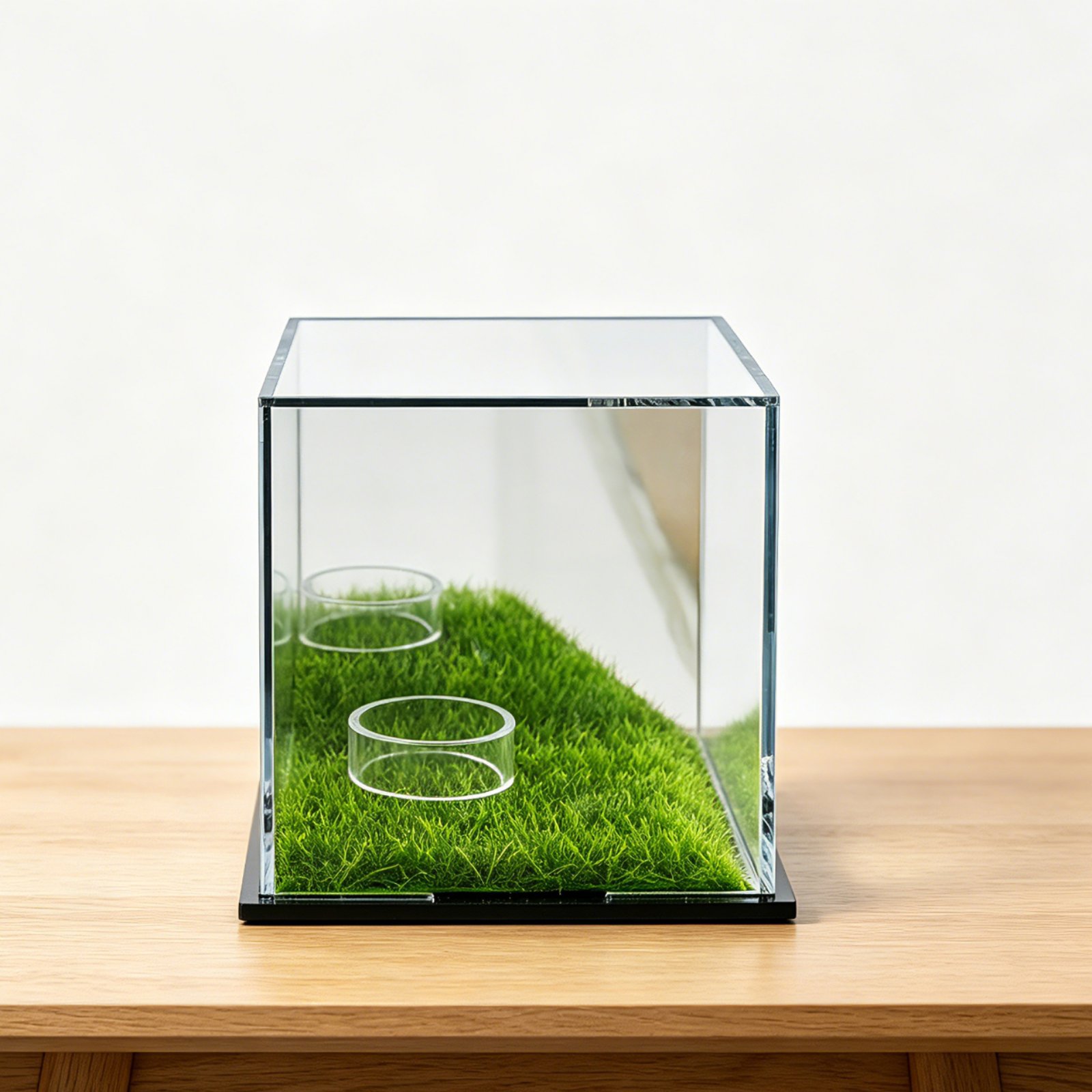 Display Case Acrylic - Boîte de présentation miroir à dos